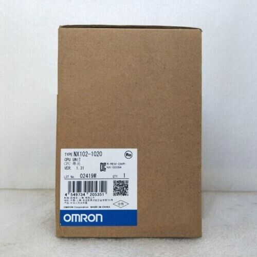 New In Box Omron NX102-1020 Series Programmable CPU Unit NX1021020
