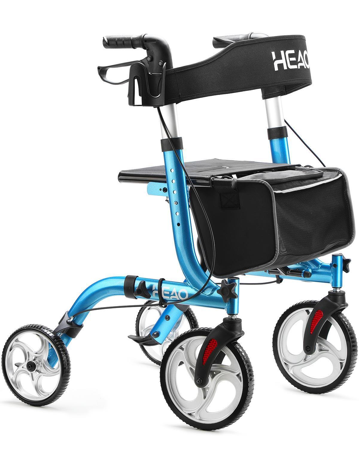 HEAO Rollator Walker with Seat for Seniors, 10\