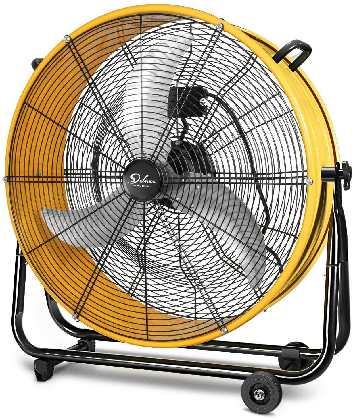 Simple Deluxe 24 Inch High Velocity Heavy Duty Metal Air Circulation Drum Fan