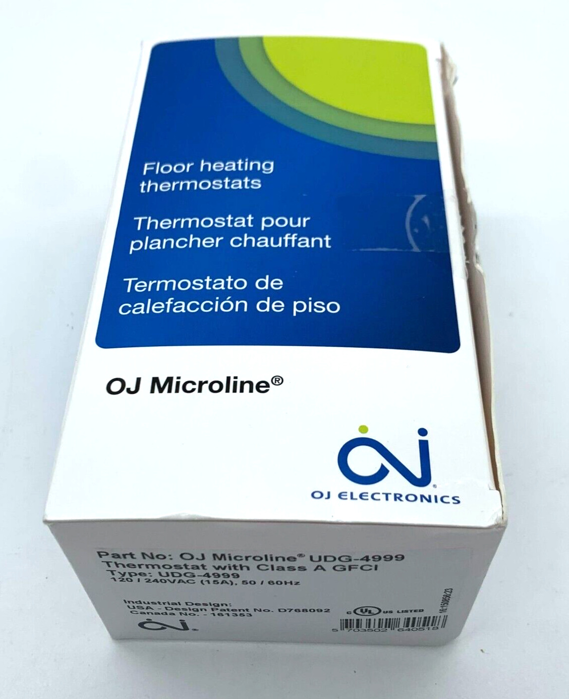 OJ Electronics OJ Microline Programmable Thermostat Model UDG-4999