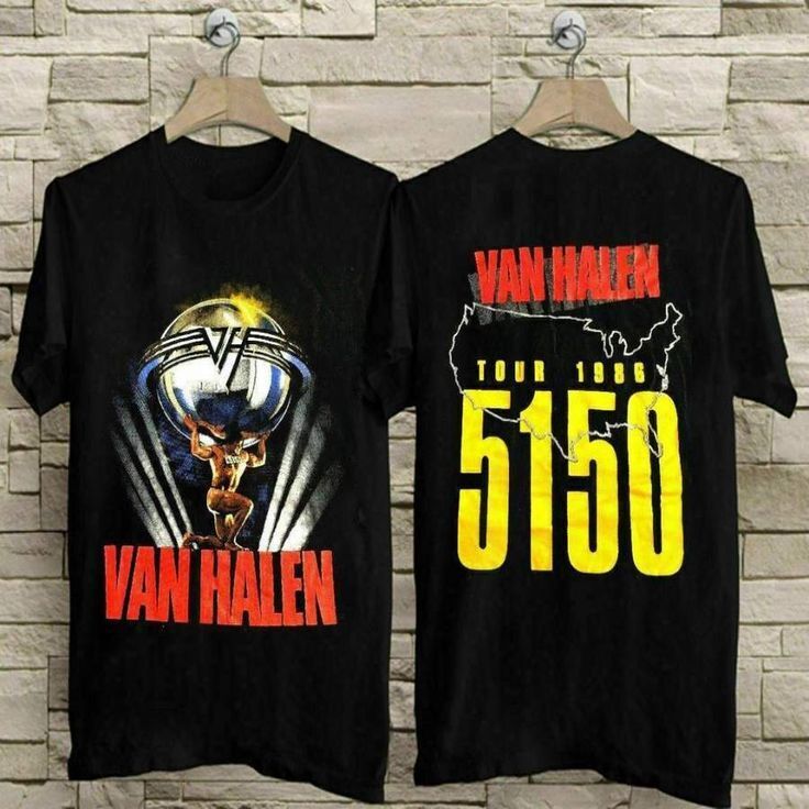 Vintage 1986 Van Halen Tour 5150 Single Stitch T Shirt S-5XL PP2458