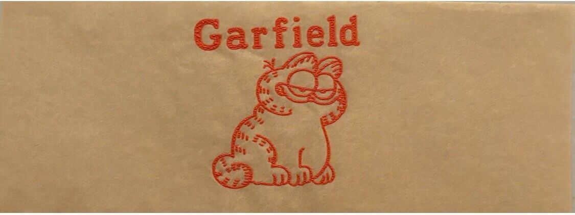 Original Vintage Garfield Cat Mini Iron On Transfer