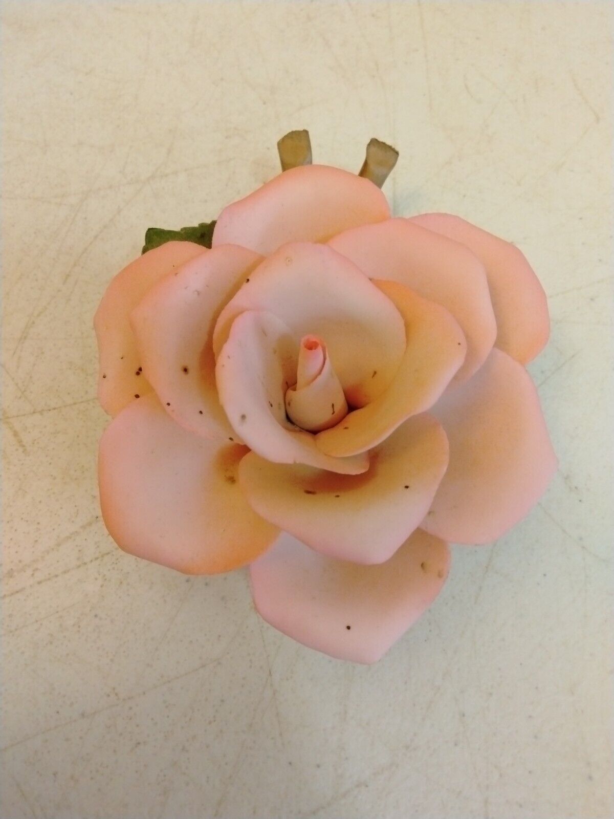 Porcelain Italy Fabar Capodimonte Pink Rose