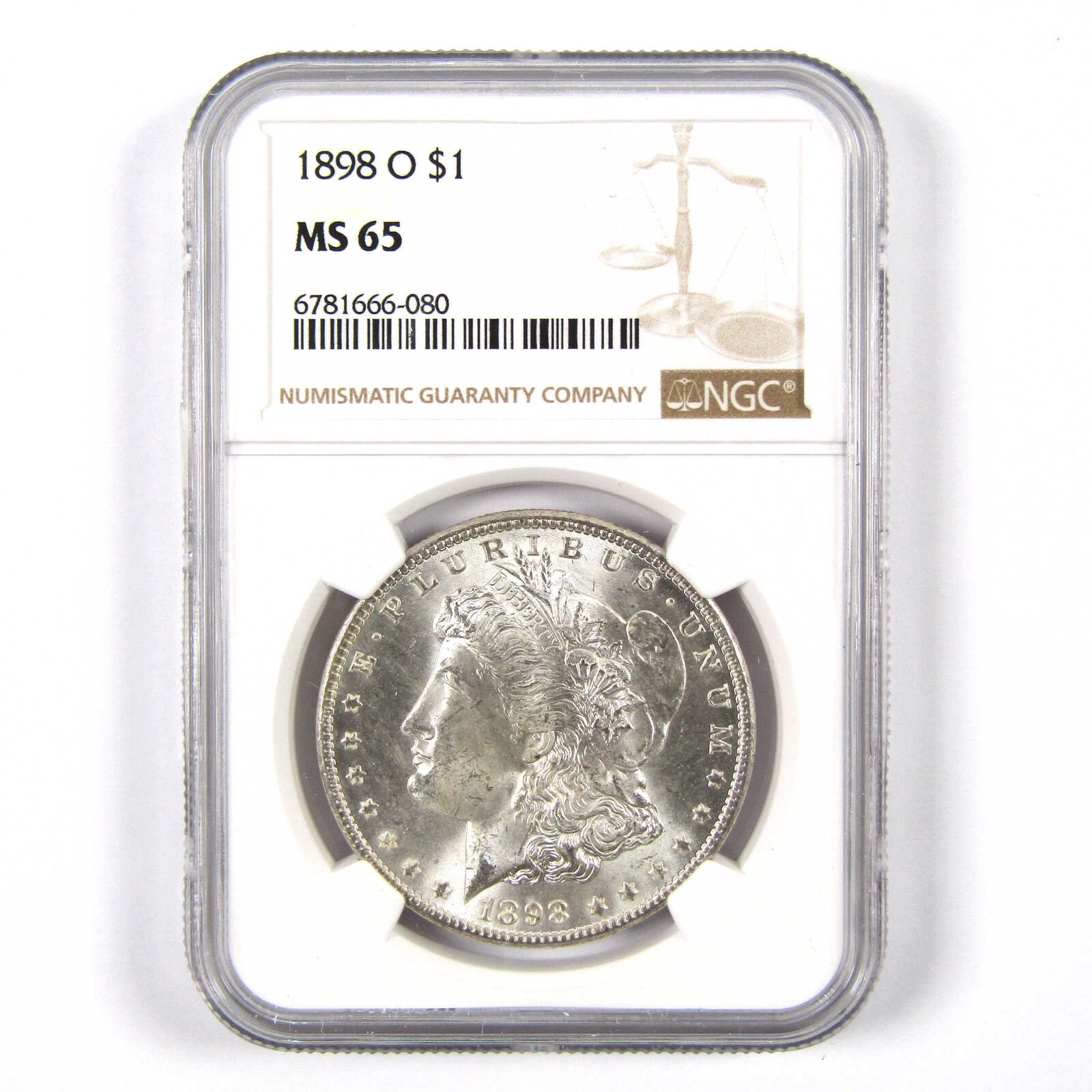 1898 O Morgan Dollar MS 65 NGC 90% Silver Uncirculated Coin SKU:I6138
