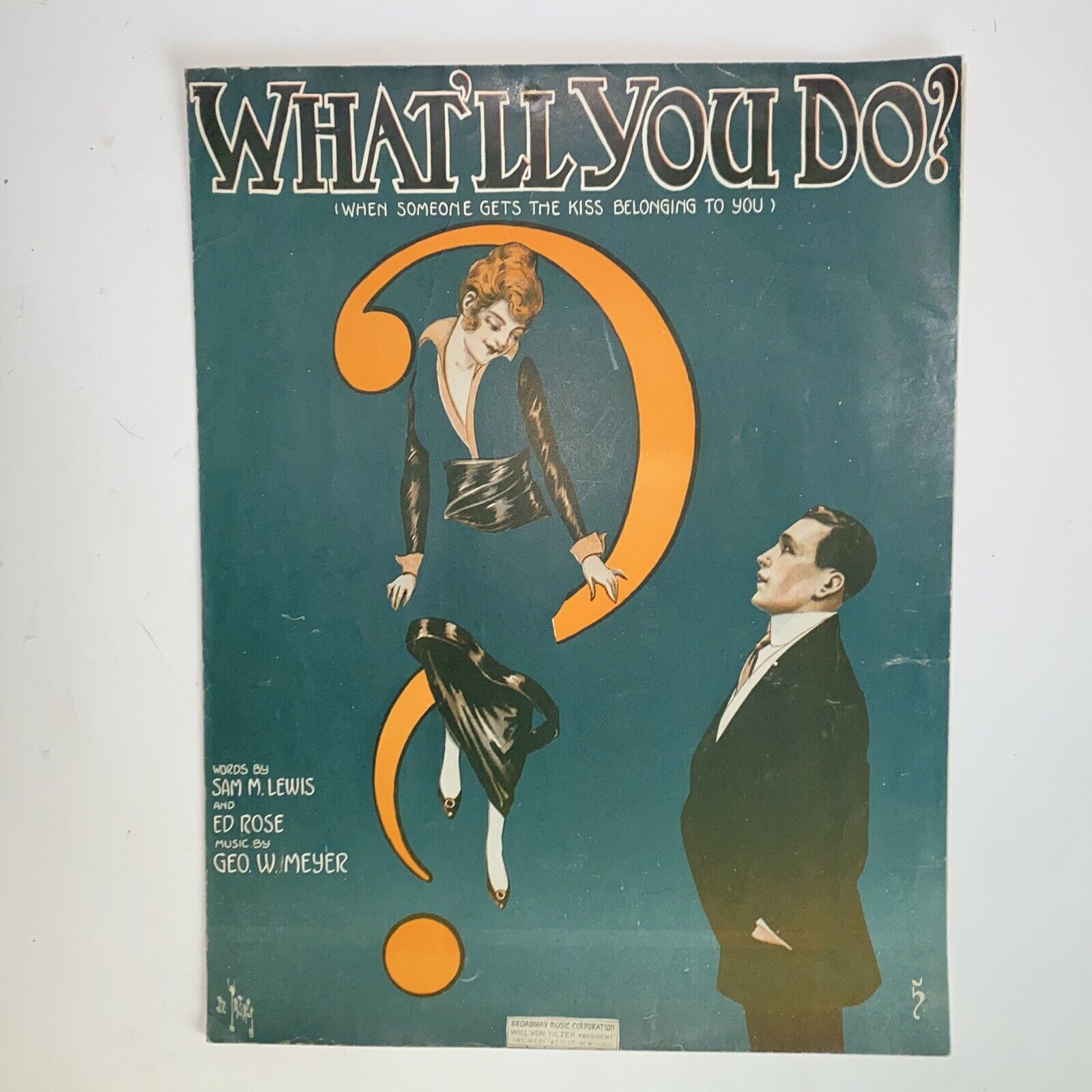 Antique 1915 What\'ll You Do? Sheet Music by Lewis Rose & Meyer