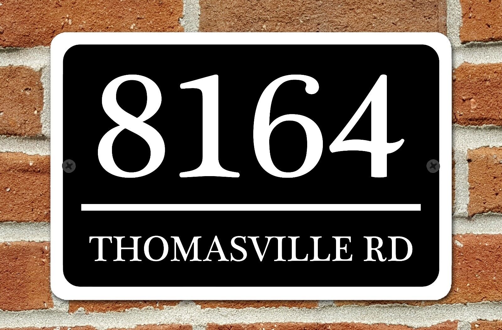 Personalized Home Address Sign Aluminum 12\