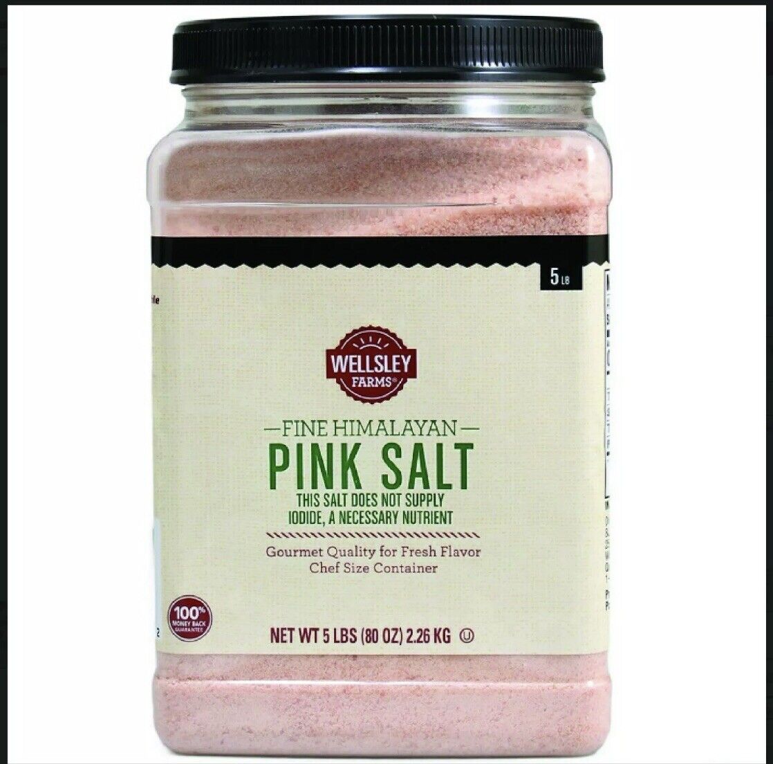 $20.99 - 5 lbs Natural Himalayan Crystal Pink Salt (Fine Grain) Ancient Sea Salt