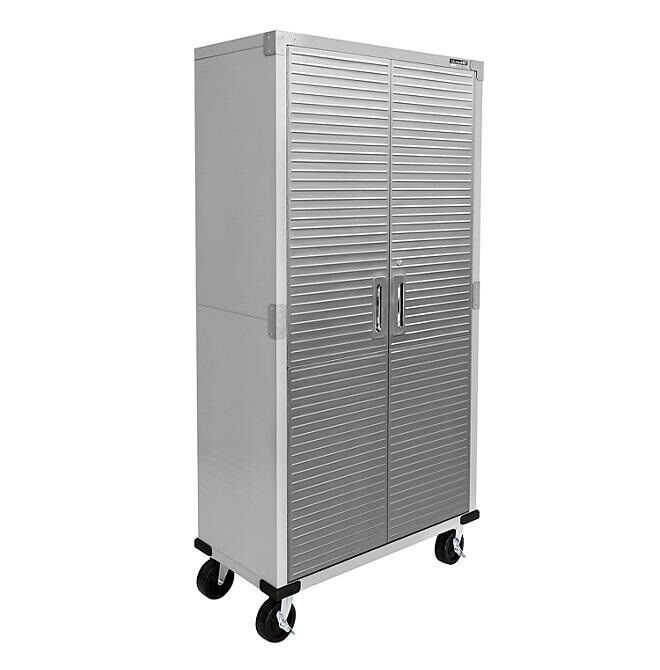 Seville Classics UltraHD Steel Tall Cabinet, 36\