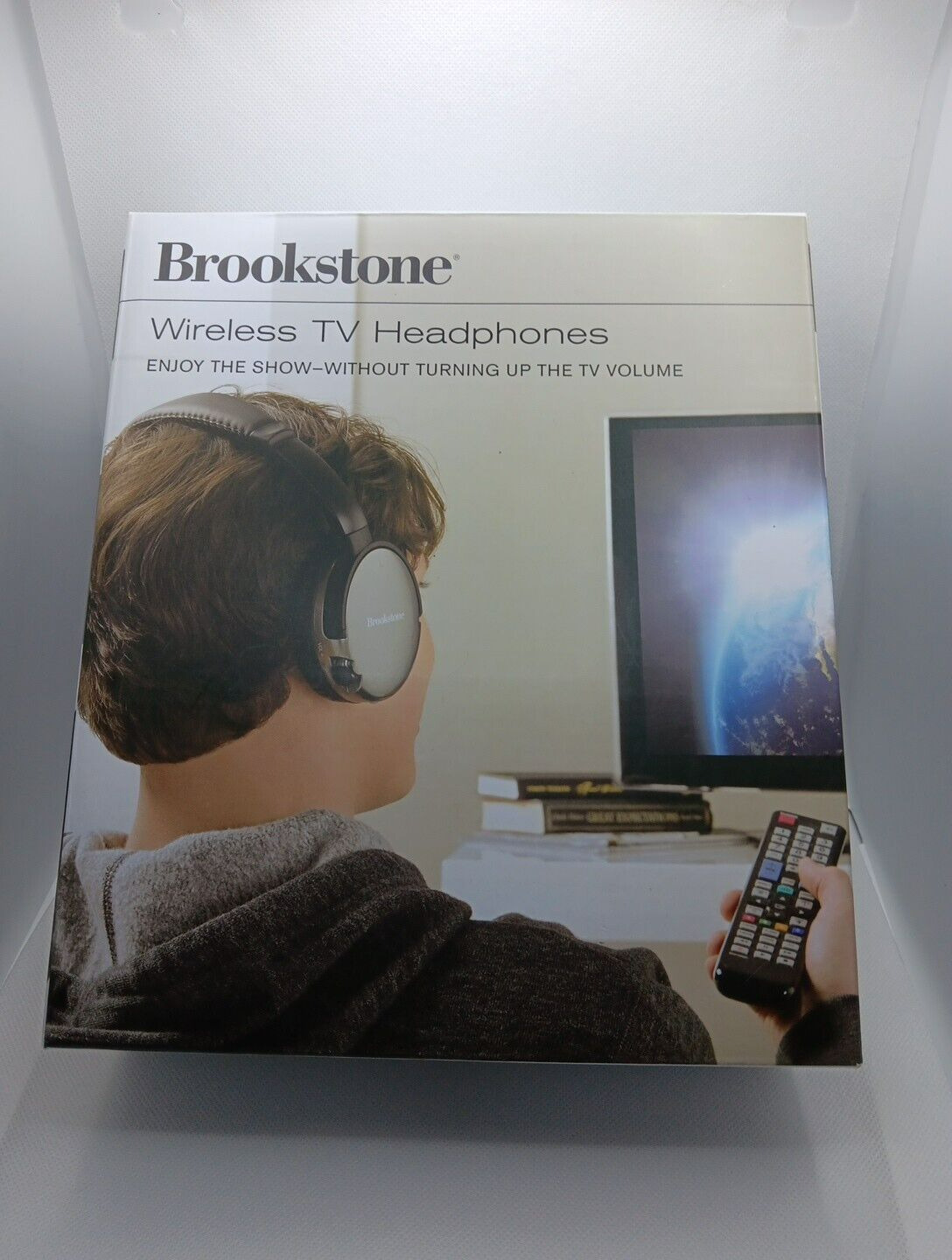 Brookstone Wireless TV Headband Wireless Headphones - Black 2.4GHz