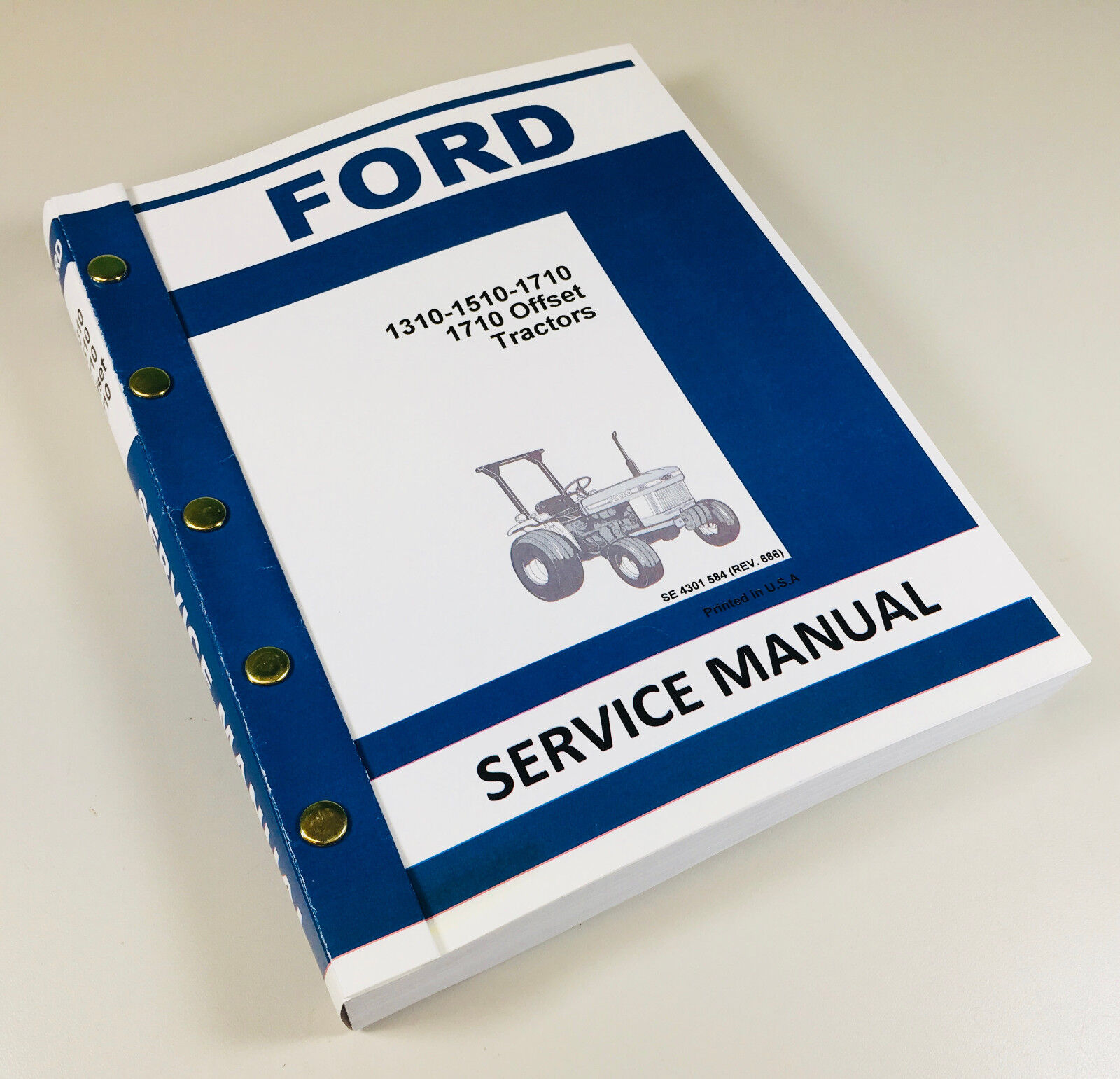 Ford 1310 1510 1710 Compact 1710 Offset Tractor Service Repair Shop Manual Book