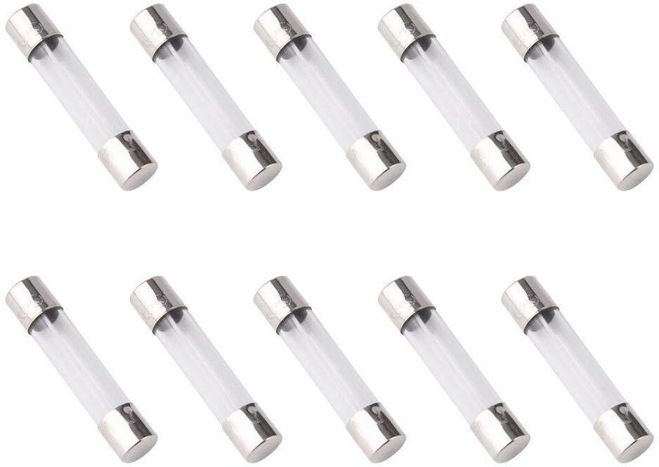 [10x] 12A 250V Fast Blow Fuse Glass Tube Fuse 12 Amp Fuse 6X30mm