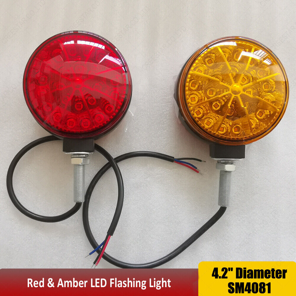 Amber / Red LED Flashing Light For John Deere 6600,6601,6602,6620,6622,7700+ x1