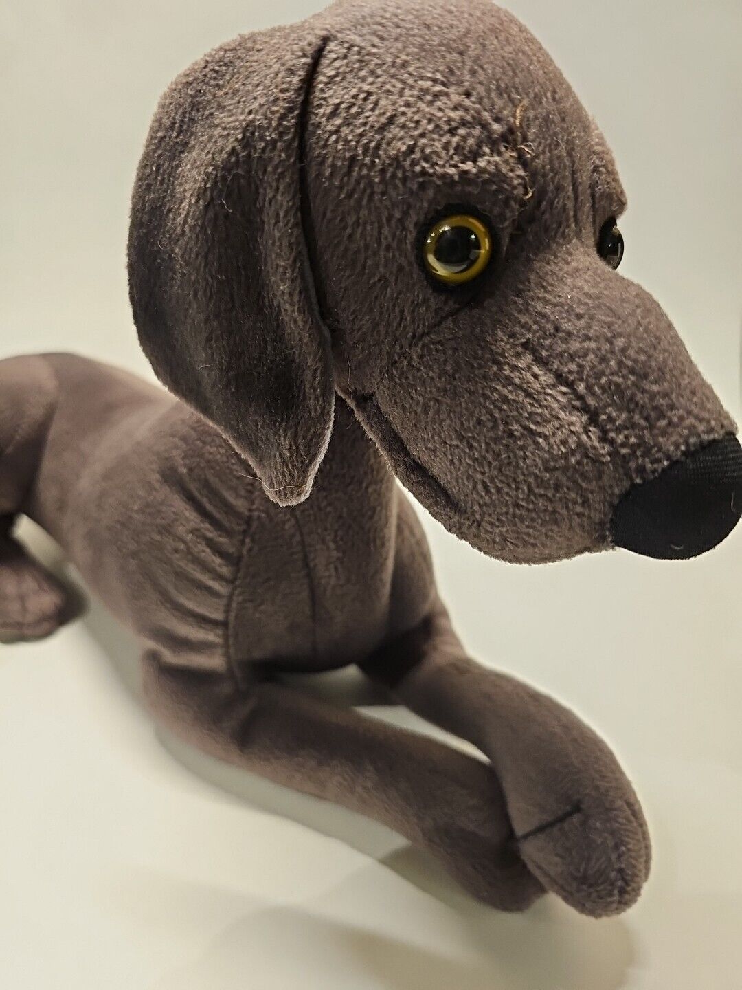 Vintage Stuffins Canines - Greyhound - Gray Plush Dog 1999  15\
