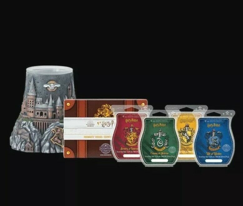Scentsy Harry Potter Hogwarts House warmer and wax collection SET Sold Out