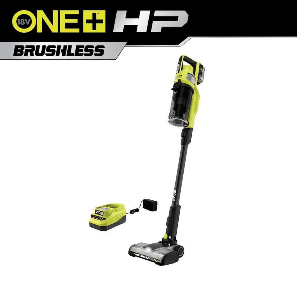 (USED) RYOBI ONE+ HP 18V Brushless Cordless Pet Stick Vacuum Cleaner Kit with 4.