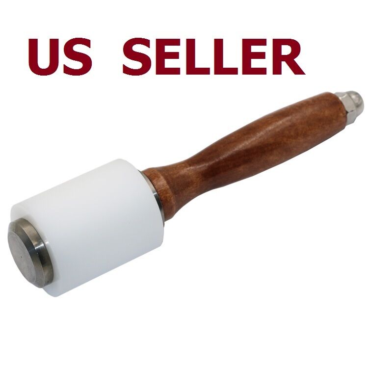 Strengthen PE Wooden Material Leather Cutting Hammer Craft Stamping Tools