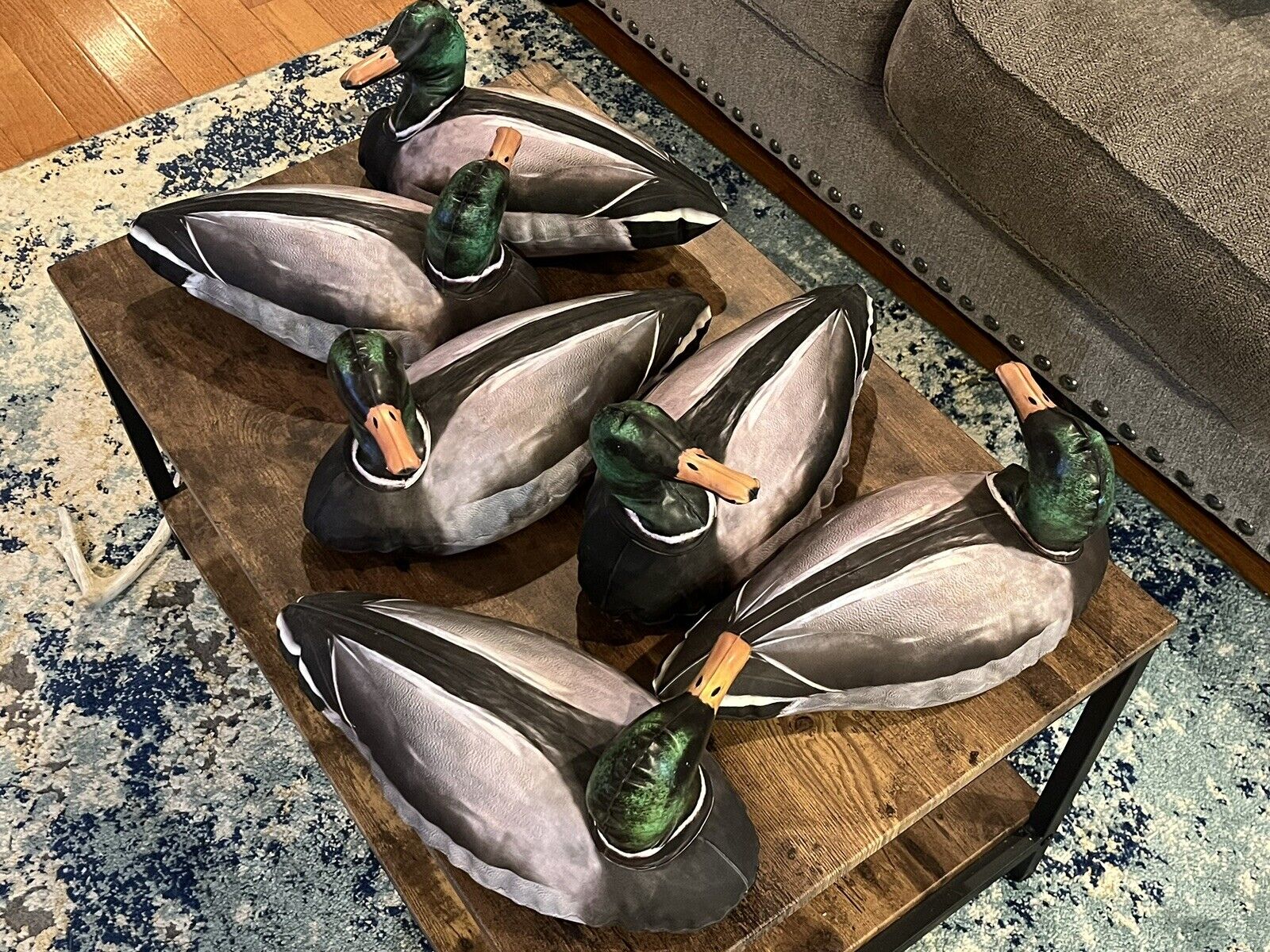 Lot of 6x Featherlites Inflatable Duck Decoys By Cherokee Sports.