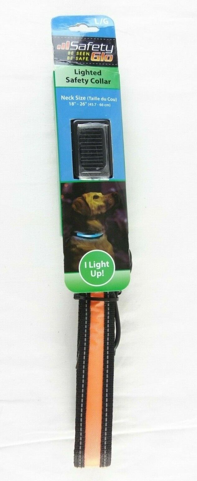 SafetyGlo Safety Glo Glow Solar and USB Rechargeable LED Collar NWT