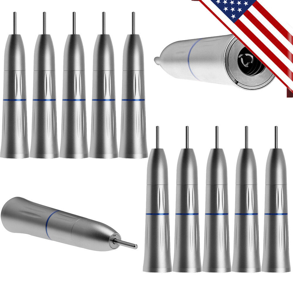 10Pcs US Inner Water Straight Nose Cone Dental LOW SPEED Handpiece Fit kavo