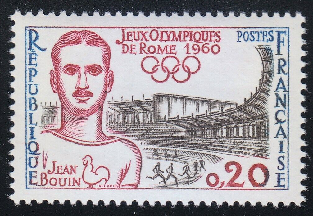 France 1960 MNH Mi 1317 Sc 969 Olympic Games, Rome. Jean Bouin,runner. Cook  **