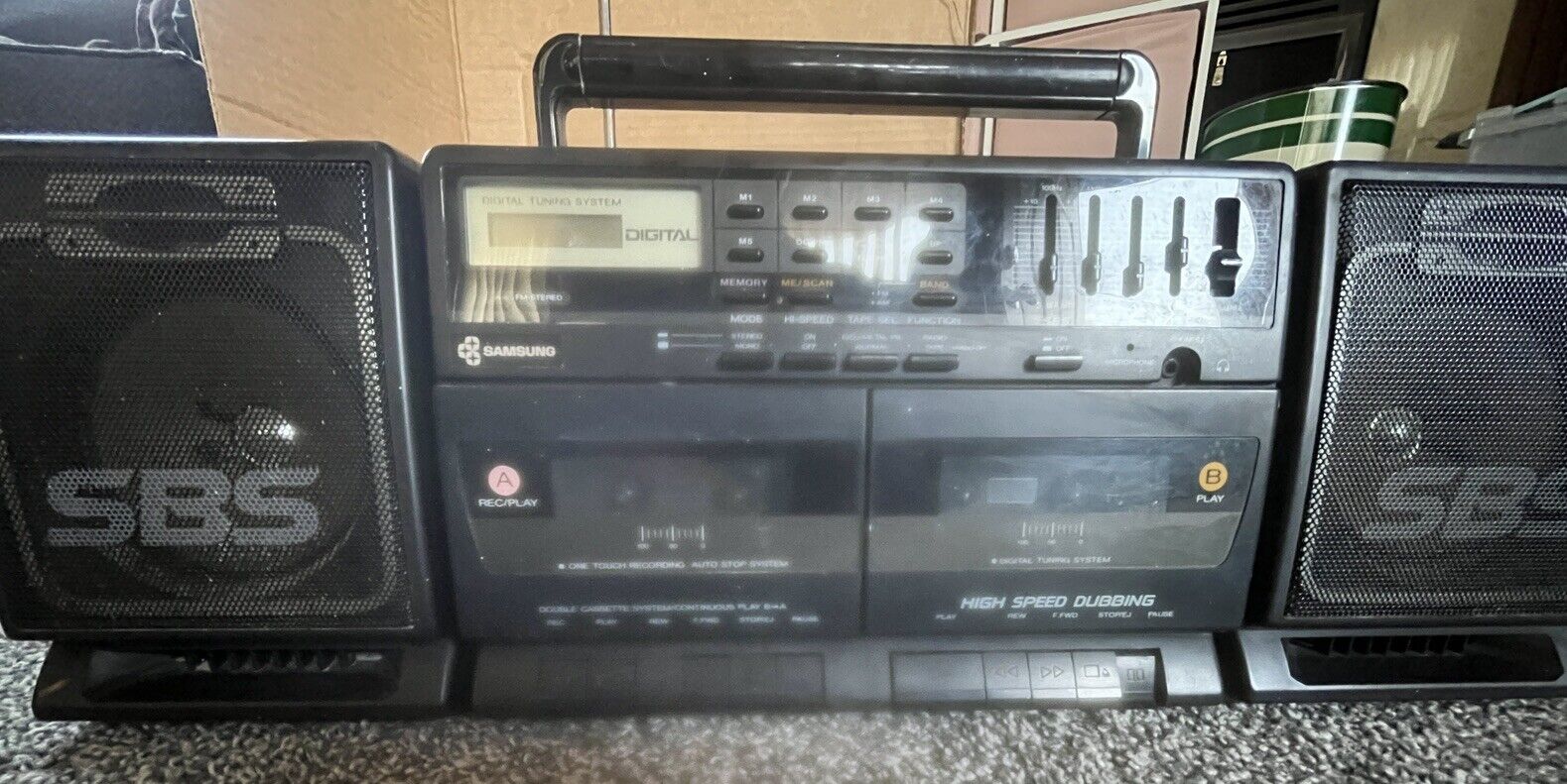 VINTAGE Samsung PD-770 Double Cassette Recorder Stereo