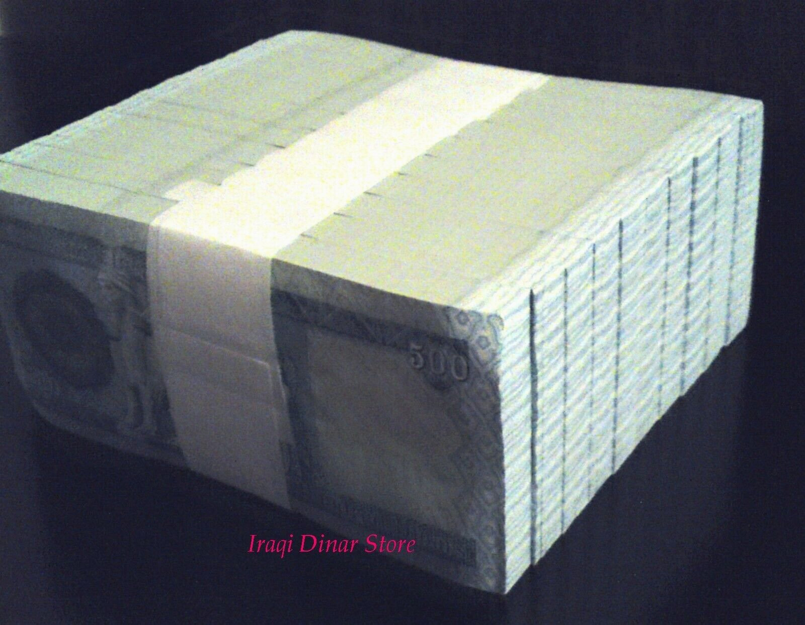 10, 000 Iraq Iraqi Dinar - 20 X 500 Dinar Notes  Limit Of 2 Sets  10, 000 Total