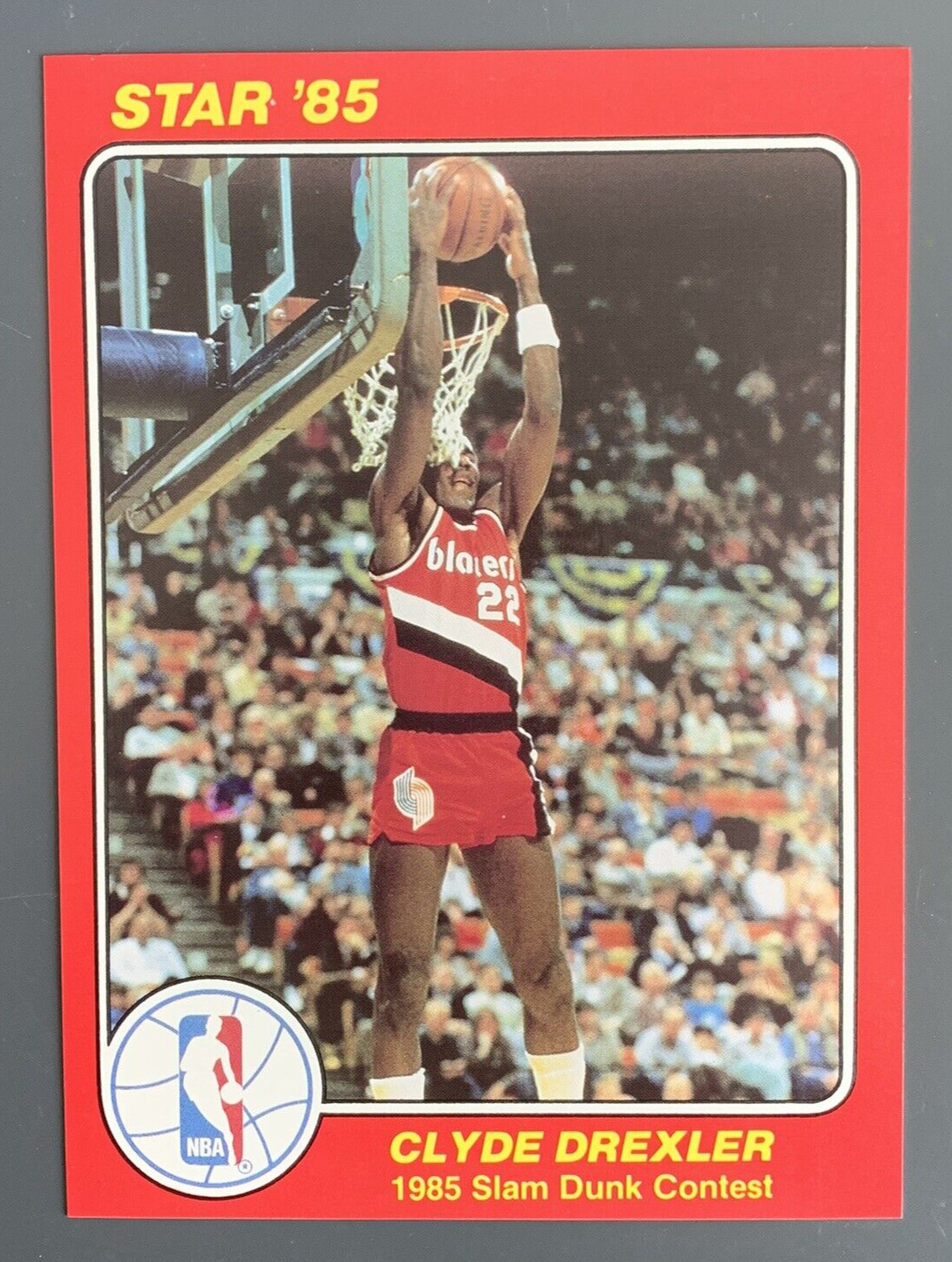 1984-85 Star Slam Dunk #2 Clyde Drexler Rookie NM-MT 5x7 Portland Trailblazers