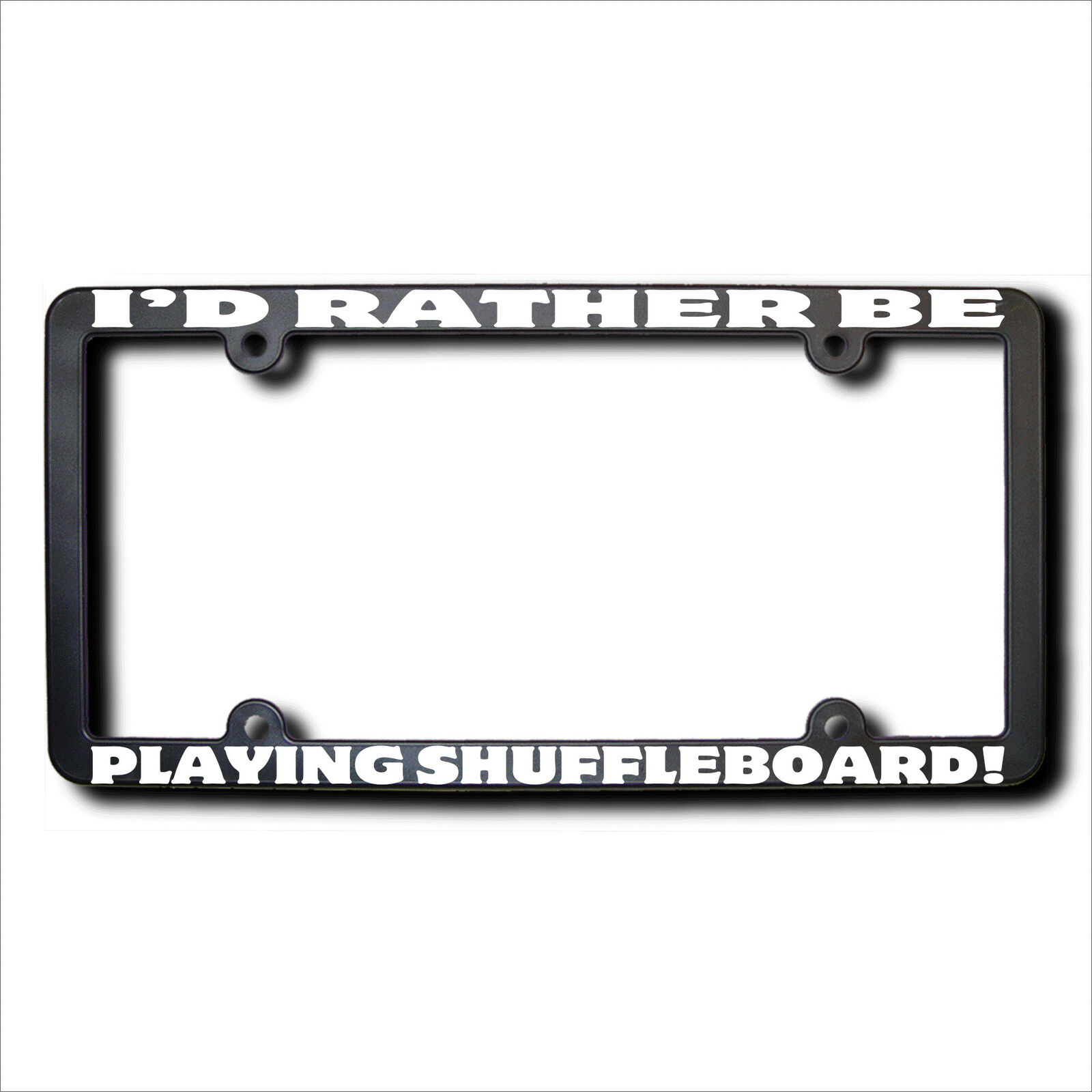 I\'d Rather Be PLAYING SHUFFLEBOARD Frame w/Reflective Text