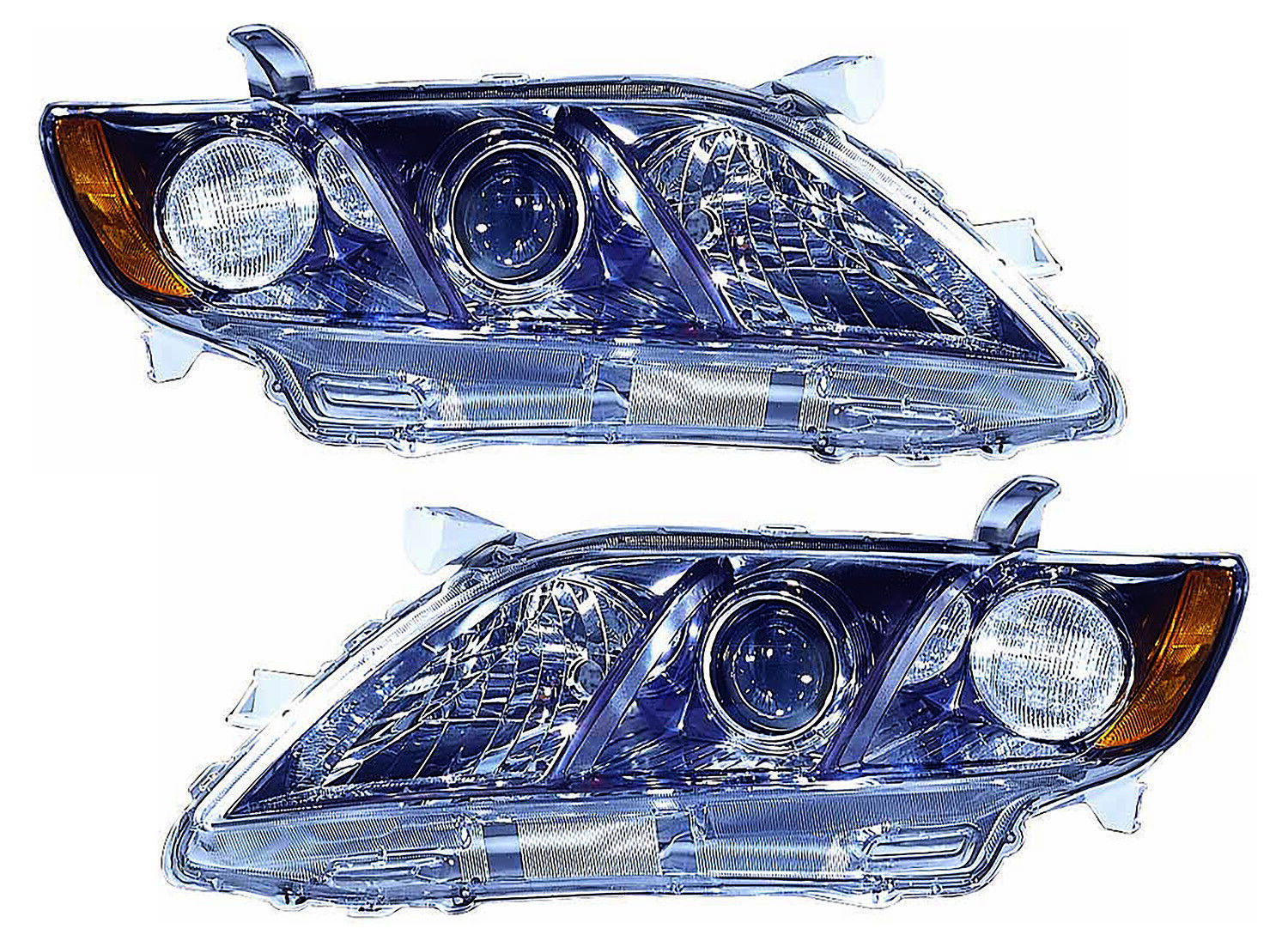 For 2007-2009 Toyota Camry Headlight Halogen Set Driver and Passenger Side