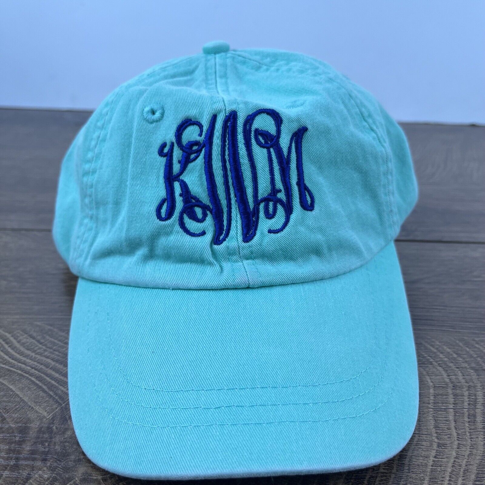 KWM Baseball Hat KWM Teal Blue Adjustable Hat Teal Adult Size Hat