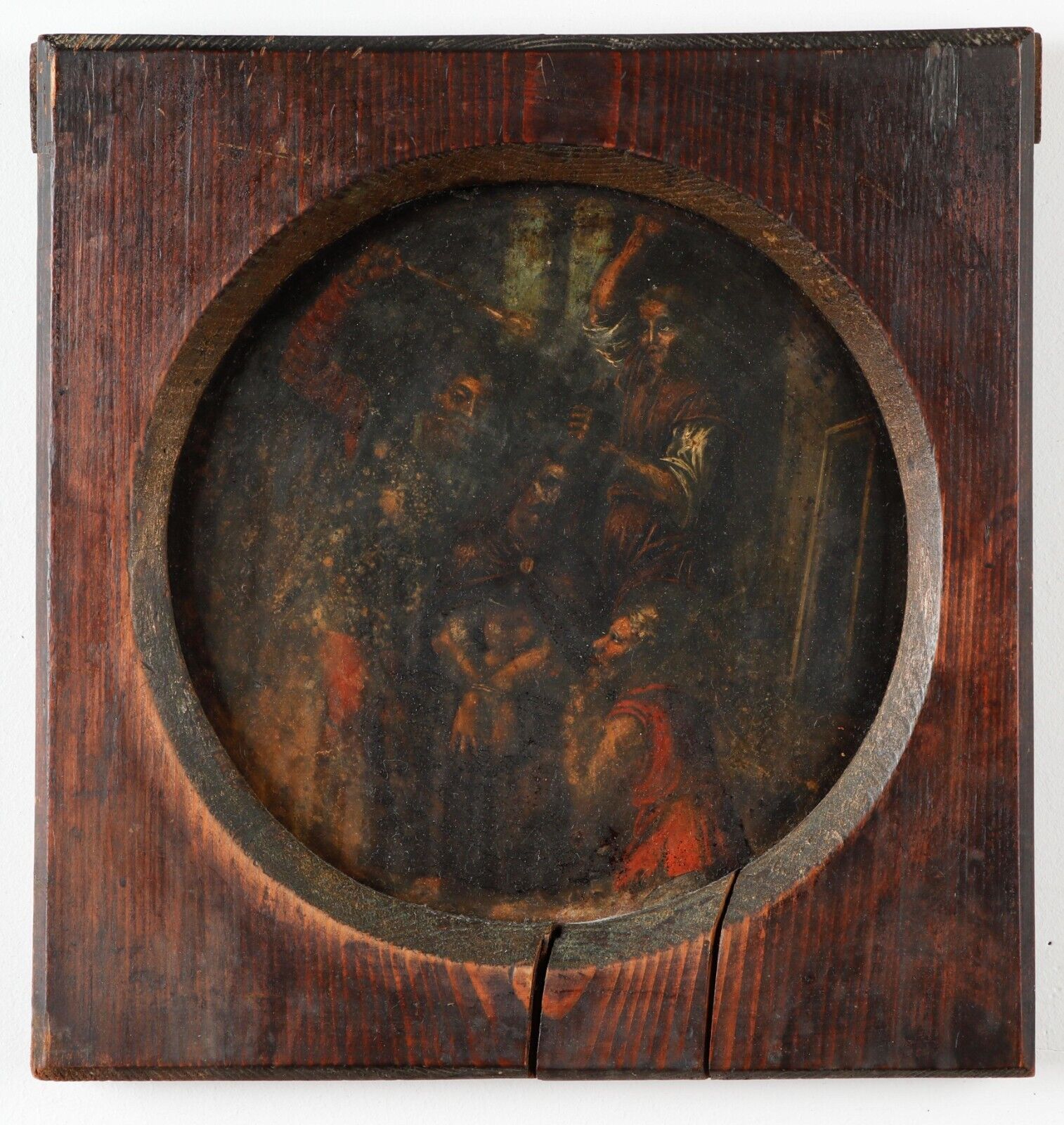 Italian School, 17th/18th Century: Mocking of Christ Oil on Slate, Old Master