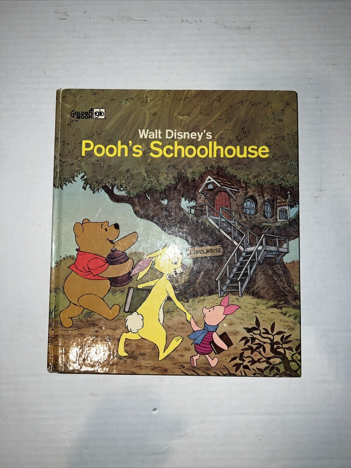 Walt Disney\'s Pooh\'s Schoolhouse Golden Book 1978 Hardcover