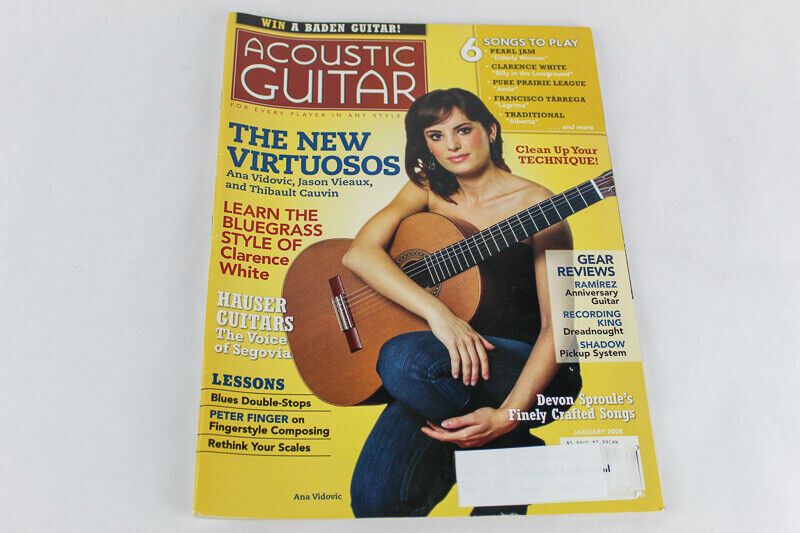 Acoustic Guitar Magazine The New Virtuosos Jan 2008 CF Martin and Co Issue 181
