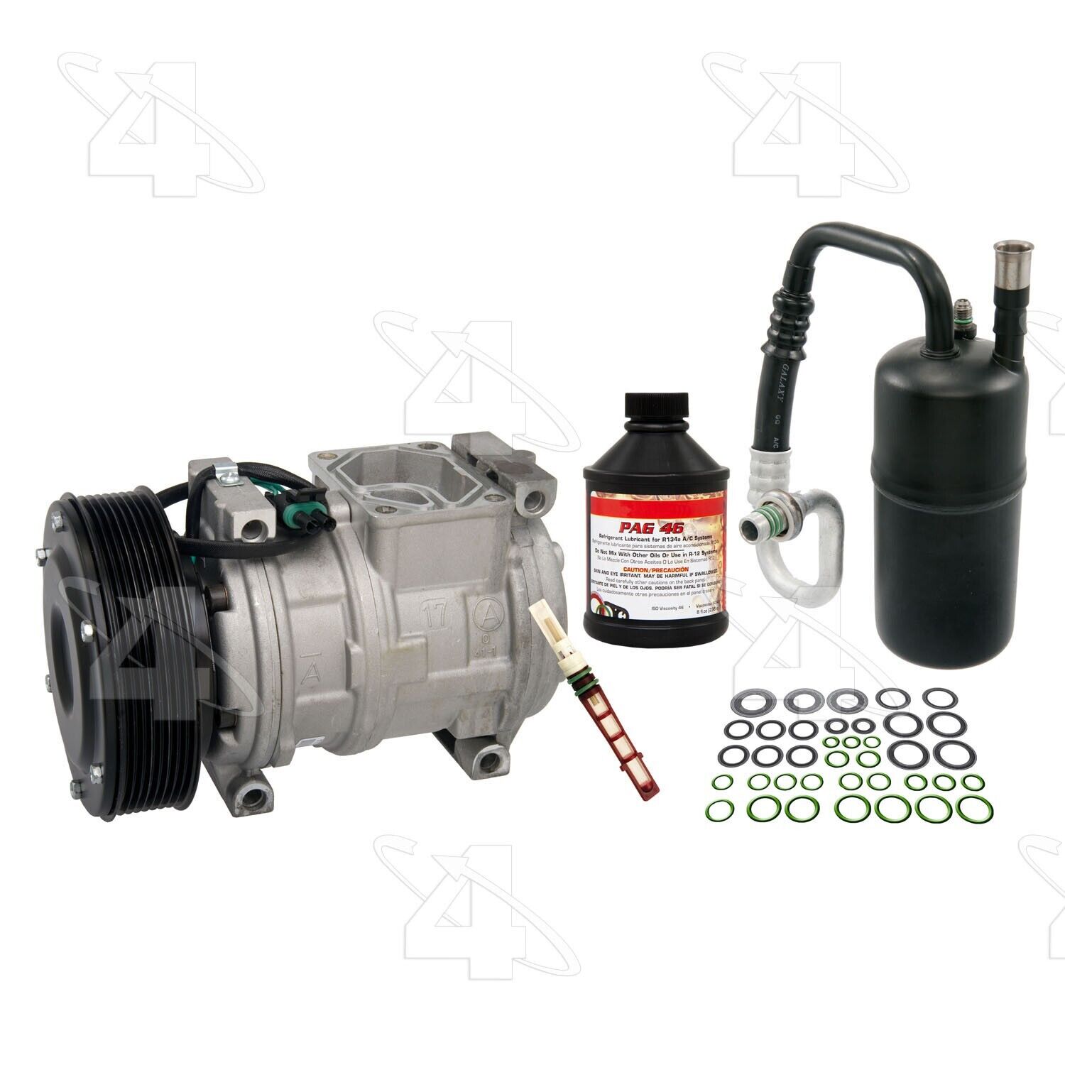 For 1994-1996 Dodge Ramcharger A/C Compressor and Component Kit 4 Seasons 1995