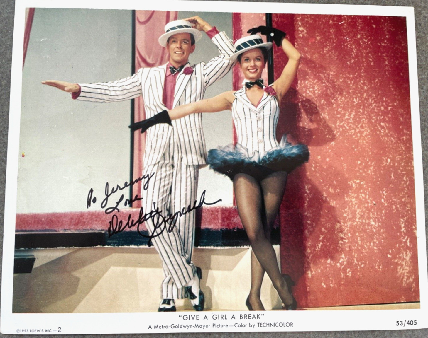 Debbie Reynolds Signed Autograph Auto 8x10 Photo Give the Girl a Break MGM