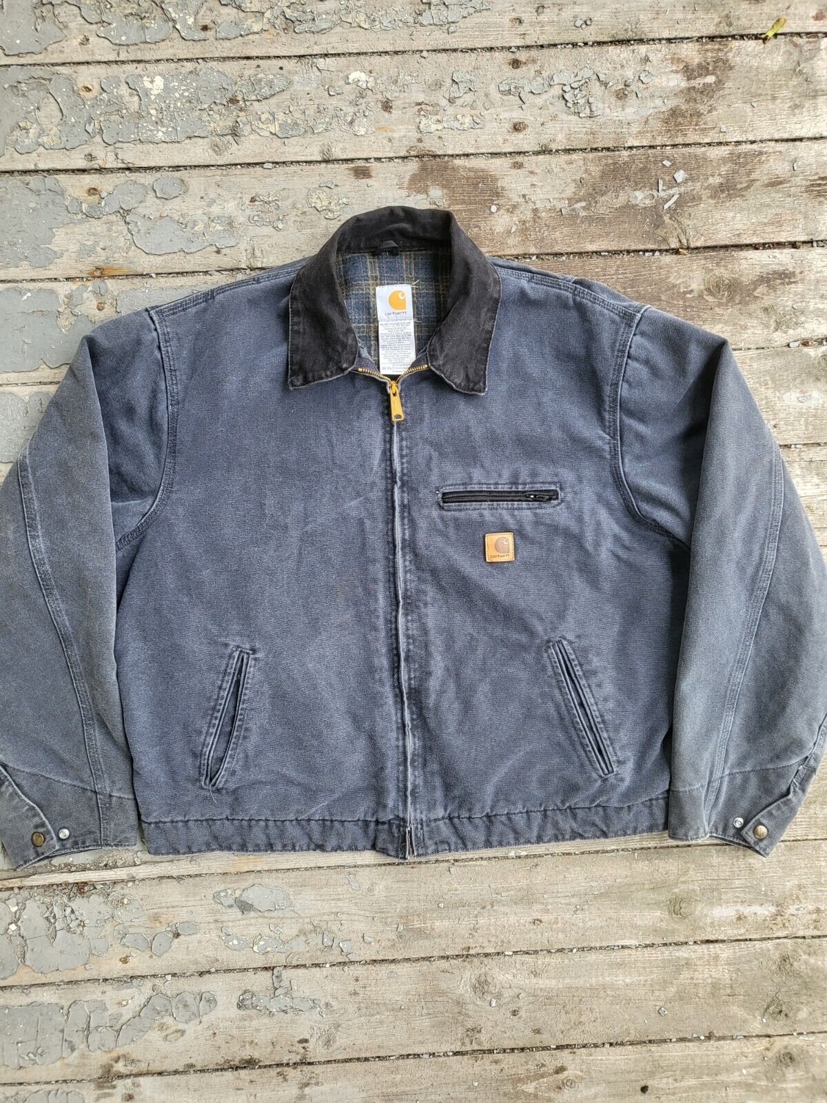 vintage carhartt detroit jacket j97 ptl Size XL Blanket Lined RARE Very Nice 