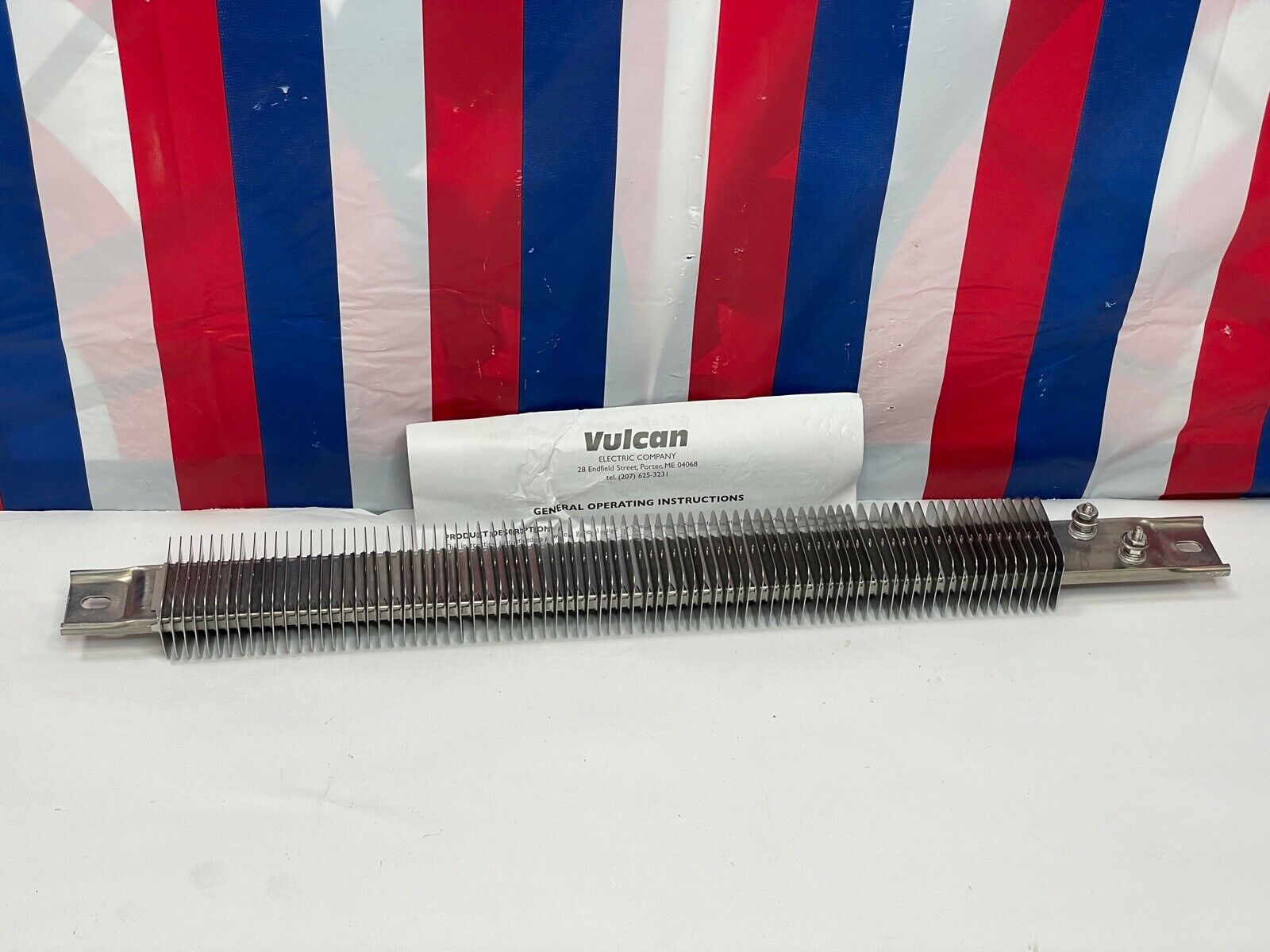 VULCAN Finned Strip Heater, OSF1521-1900B, 240V, 1900W, 21 inch 