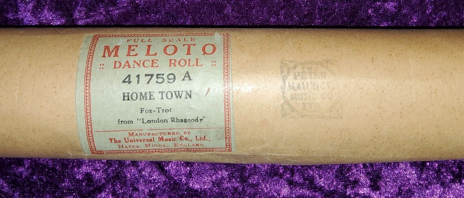 Home Town Meloto Dance Roll 41759A. Ref00048