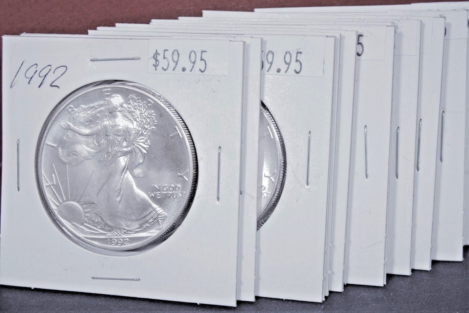 1992 Silver American Eagle Coin BU 1 Oz US $1 Dollar Uncirculated Brilliant Mint
