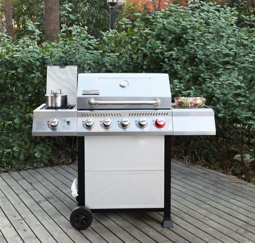 Royal Gourmet 5-Burner Propane Gas Grill Stainless Steel Outdoor Backyard Patio