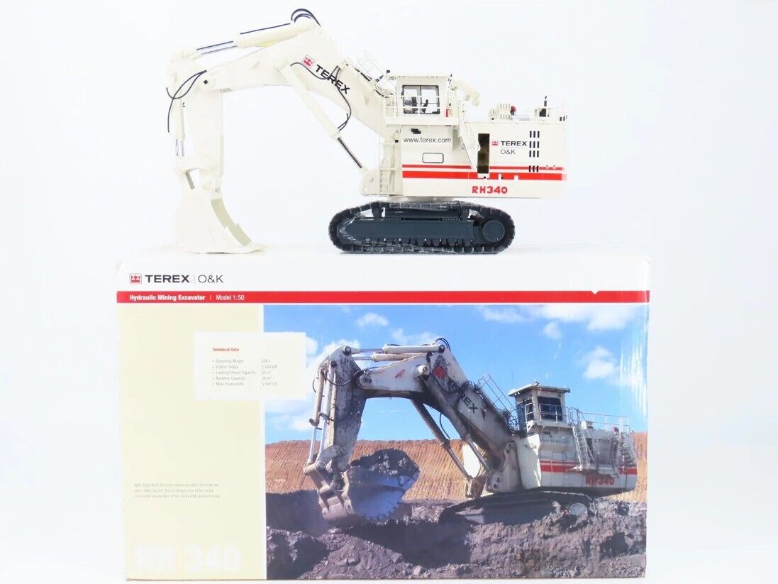 Terex O&K RH340 Mining Backhoe Excavator - Brami 1:50 Scale Model #25010 New