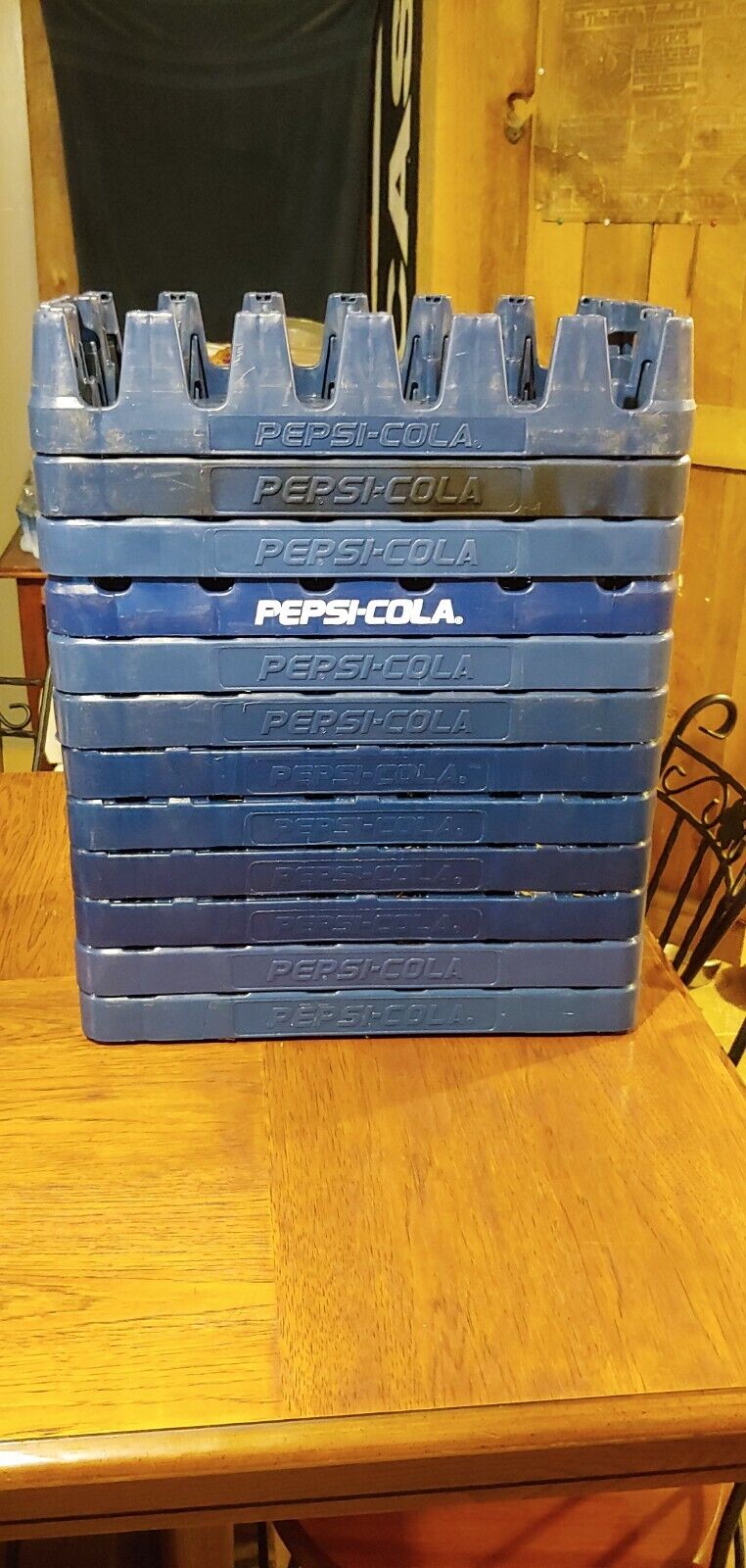 Pepsi cola vintage crate Blue plastic 24x 20 oz bottle 19\