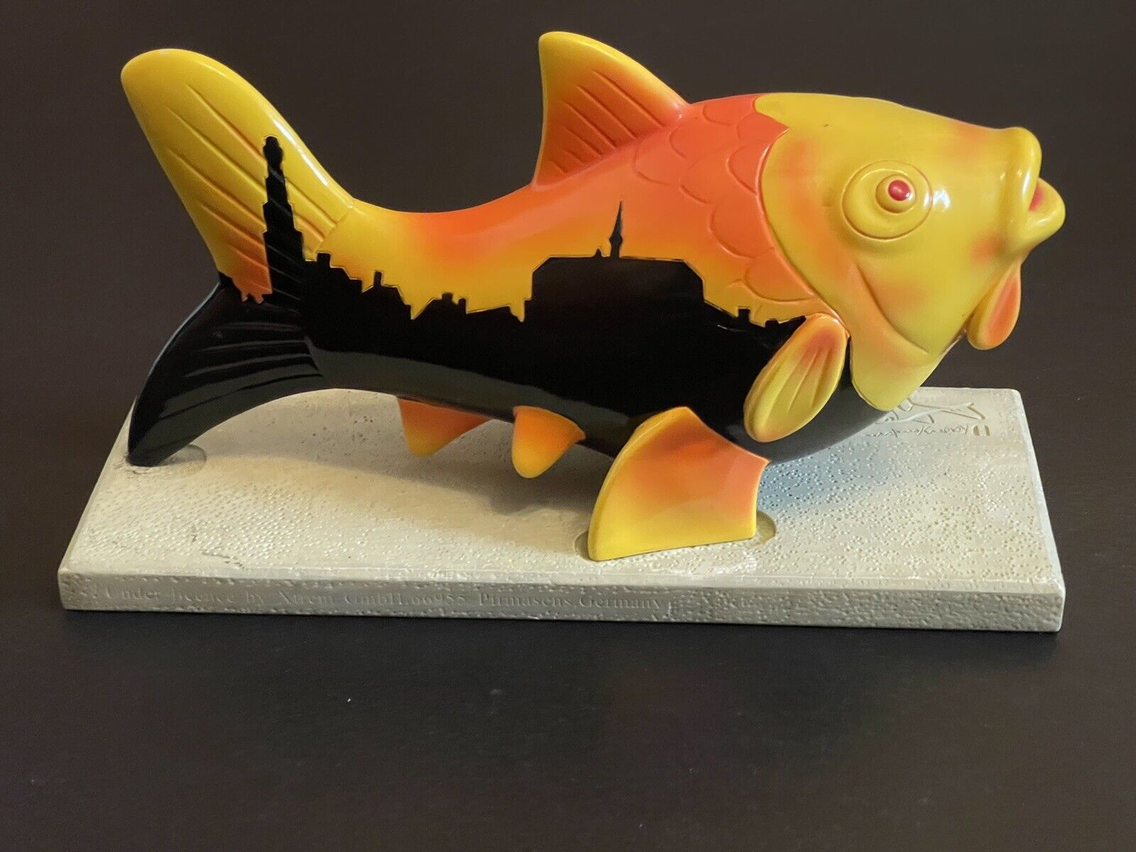 Porcelain fish sculpture from Pirmasens, Germany Art in the City Extrem Company