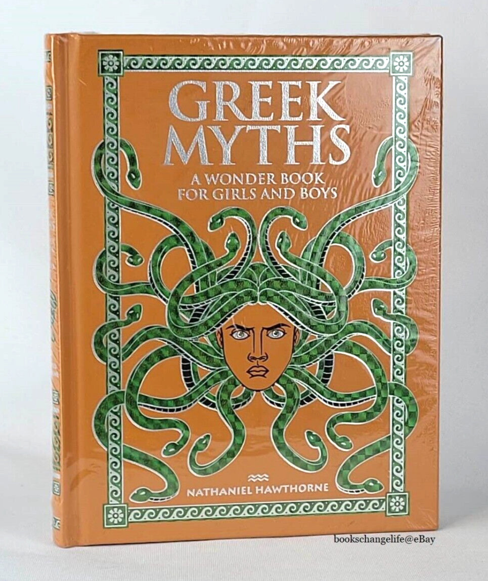 GREEK MYTHS: A WONDER BOOK Nathaniel Hawthorne Bonded Leather Classic NEW SEALED