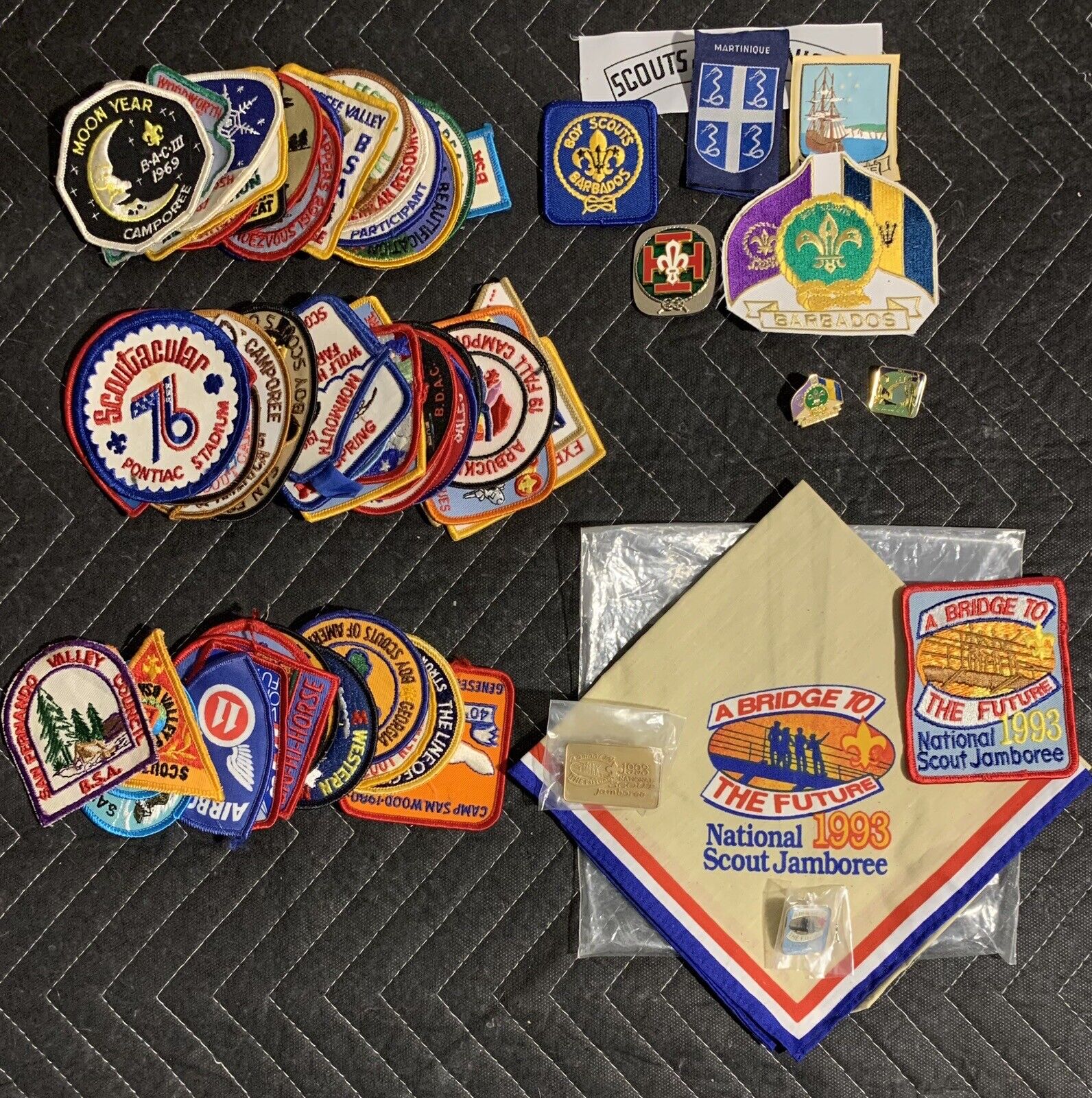 BSA - Vintage Modern Boy Scouts Patch Pin Neckerchief  Lot - 60's 70's 80’s 90’s