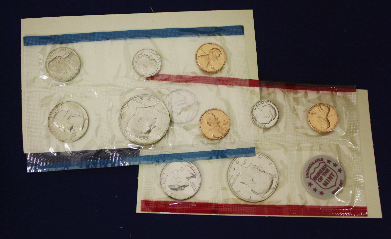 1972 P & D US Mint Set United States Original Government Packaging  Ships Free