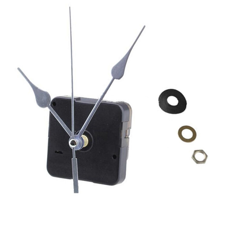 Black Quartz Clock Movement Module Mechanism No Battery Powered Silently Decor