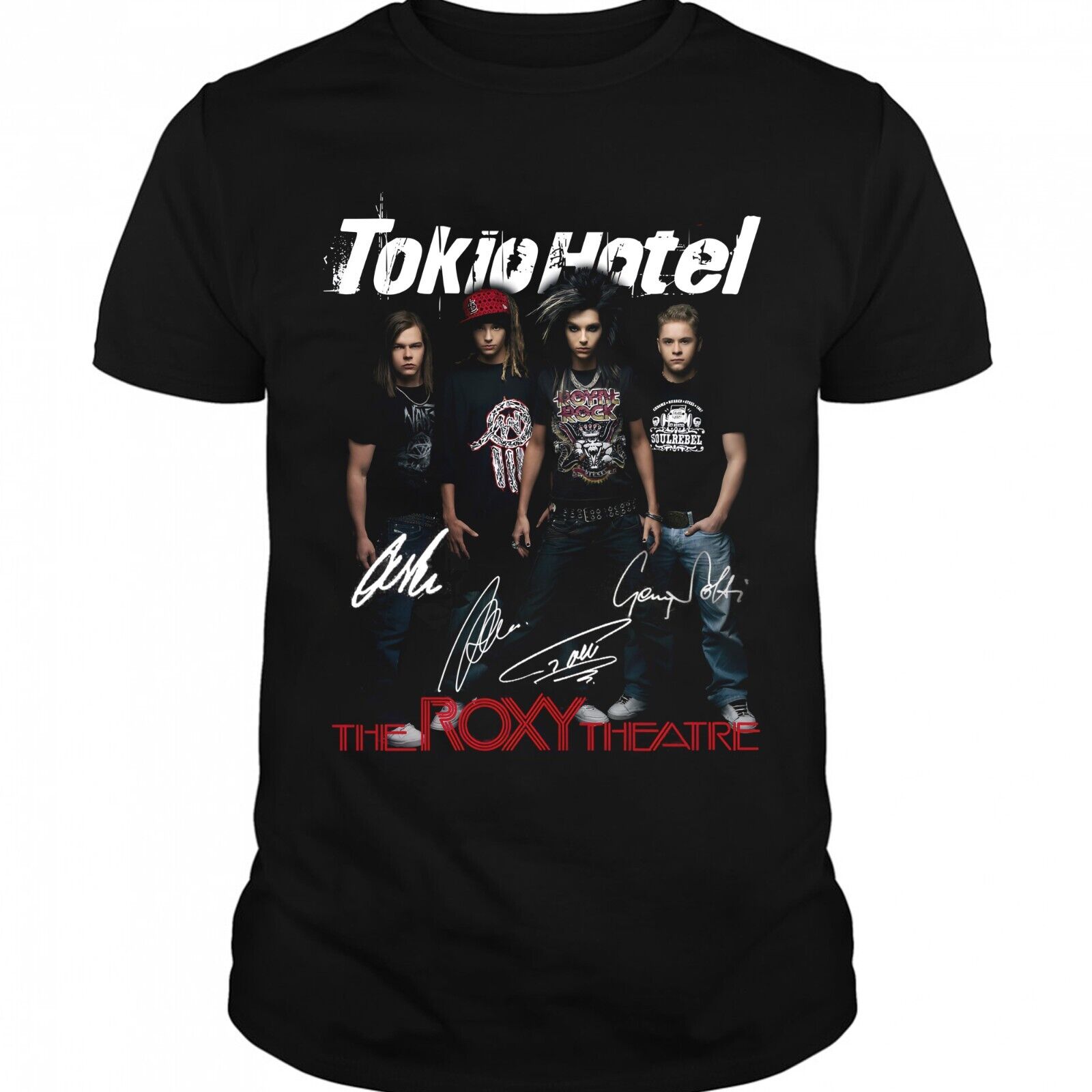 Rare Tokio Hotel Concert Shirt Vtg Black S-2345XL T-Shirt A1220