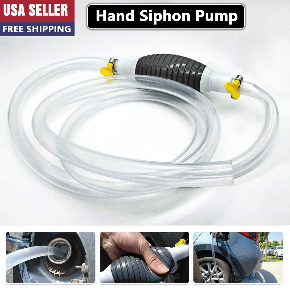 Gas Transfer Siphon Pump Gasoline Siphone Hose Oil Water Fuel Transfer Pump