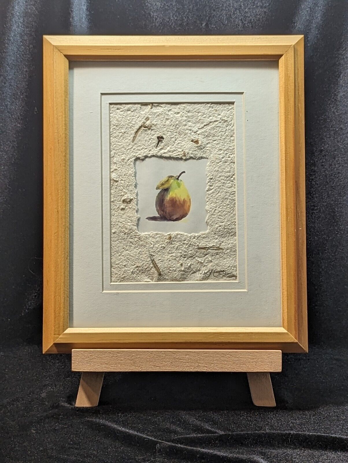 Vintage Fruit Art Painting Signed By Artist TRACY C.  In Frame